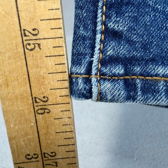 Levi's Jeans Women's 29 (size 8) Blue Wedgie Skinny Button Fly Distressed EUC - Picture 14 of 15